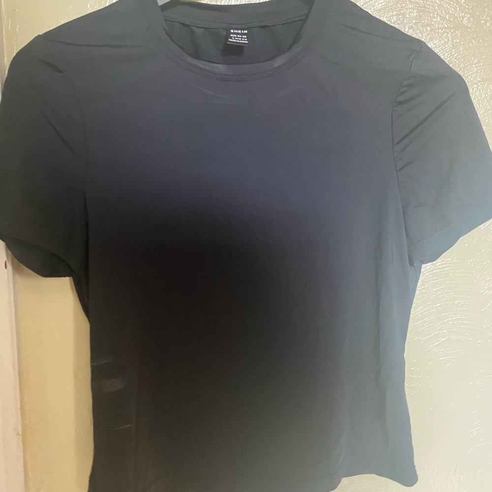 Tight black shirt